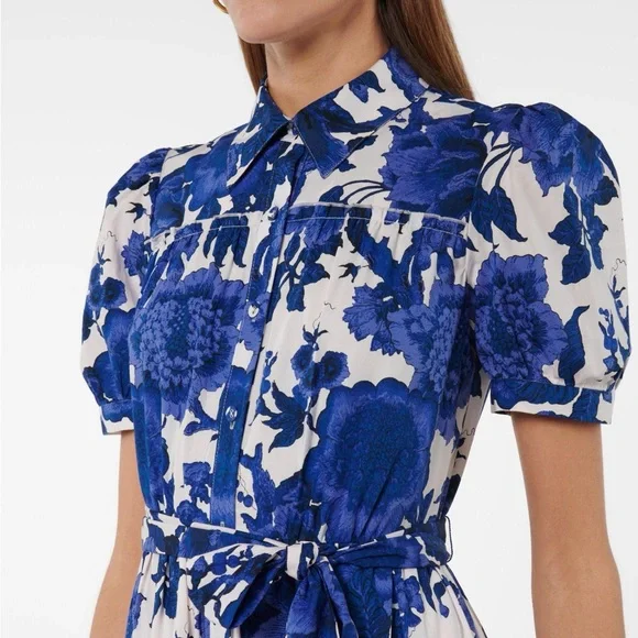 NWT Diane Von Furstenburg DVF ‘Queena’ Tiered Dress M/6– Easter Wedding Guest - Picture 2 of 12